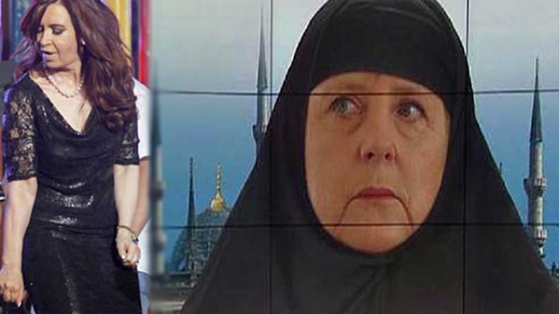 ميركل تتحجب ورئيسة الأرجنتين ترقص!