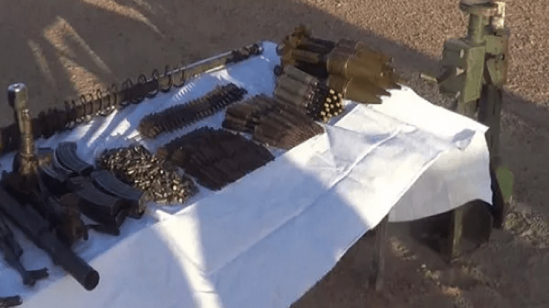 العثور على ترسانة أسلحة بتينزاواتين