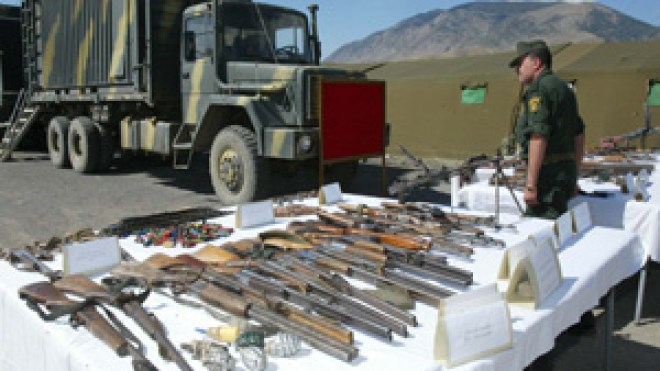 اكتشاف مصنع سري للأسلحة والذخيرة داخل ورشة تلحيم بالشلف