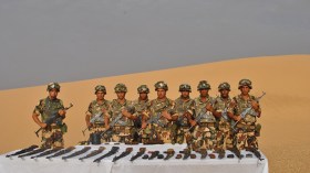 حجز أسلحة وطائرات بدون طيار