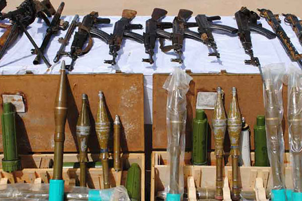 Armed forces seize 500 war weapons, rocket-propelled grenades and detonators in 6 months