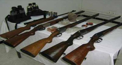Saisie d’armes, munitions et poignards à Mostaganem