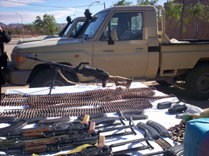 Saisie d’armes de guerre et d’une tonne de drogue à Tinzaouatine