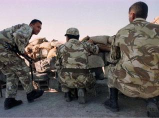 Algerian forces thwarted an attempt to supply terrorists with arms and ammunition