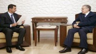 Lakhdar Brahimi reçu à Damas par le président al-Assad (TV syrienne)