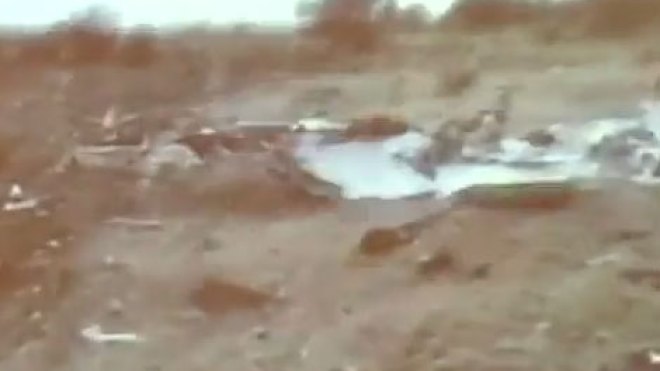 الصور الاولى لمكان سقوط طائرة الخطوط الجوية الجزائرية