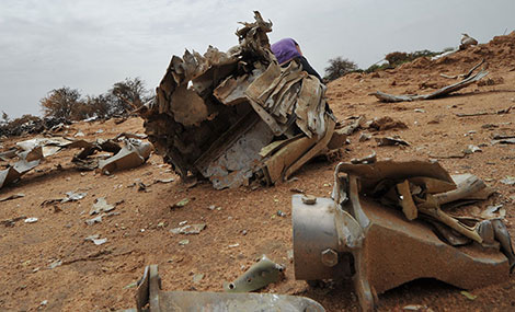 Algeria plane crash scenario