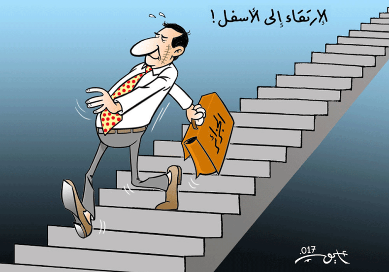 الإرتقاء إلى الأسفل!