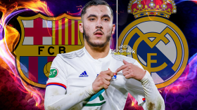 صراع بين البارصا والريال بسبب الجزائري ريان شرقي