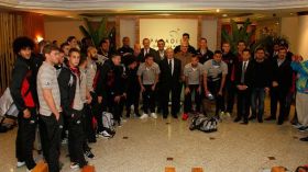 وصول منتخب بلجيكا إلى البرازيل