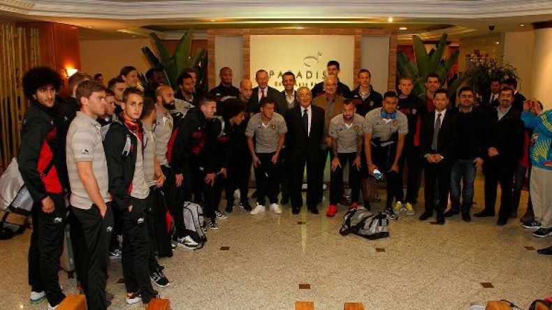 وصول منتخب بلجيكا إلى البرازيل