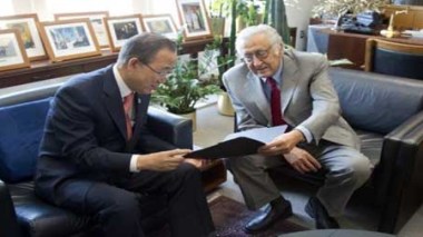 Crise syrienne : Ban invite les protagonistes à “soutenir” les efforts de M. Brahimi