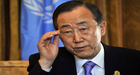 Ban Ki-moon “profondément déçu” après l’échec jeudi de la résolution sur la Syrie