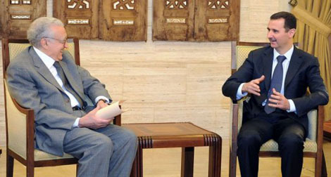 Le président syrien reçoit Lakhdar Brahimi