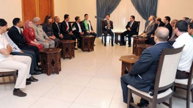 Une délégation algérienne reçue par al-Assad