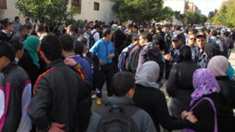 احتجاج‭ ‬تلاميذ‭ ‬البكالوريا‭ ‬متواصل‭ ‬