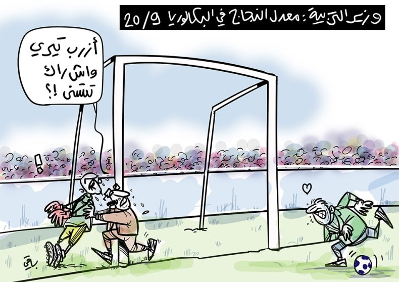 معدل النجاح في البكالوريا