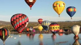Winds drive European air balloons carrying seven athletes to the Algerian coasts