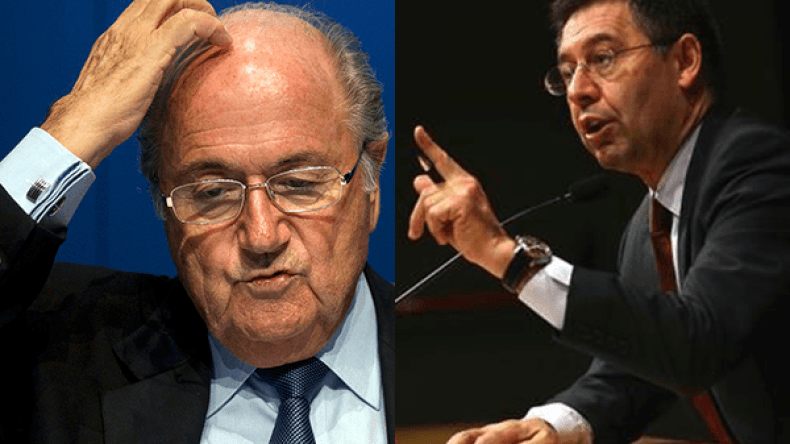 برشلونة يقصف بلاتير.. ويهدد بالانسحاب من مونديال الأندية.. !