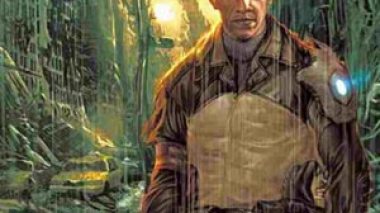 Meet Barack the Barbarian taking on scantily clad nemesis Sarah Palin in new comic superhero role