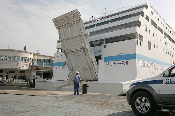 Giant ship in Algeria to cover trips to France and Spain