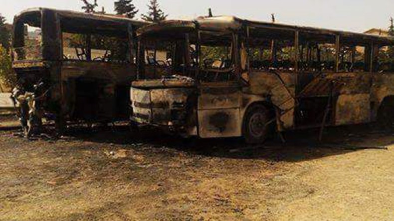 حادثة حرق حافلتي مولودية باتنة تأخذ أبعادا خطيرة