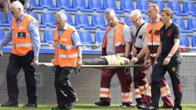 نقل فتاة إلى المستشفى خلال تدريبات منتخب بلجيكا