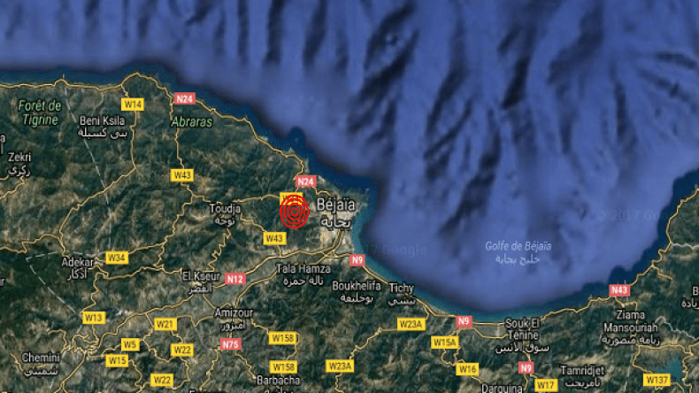 هزة أرضية بقوة 3.3 درجات ببجاية