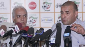 بن شيخة في ندوة صحفية قبلت تدريب الخضر دون شروط ولا خيار عن الفوز في بانغي