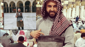 الصهيوني “بن تزيون” في مسجد عمرو بن العاص بالقاهرة!