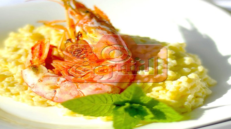 بركوكس بالجمبري على طريقة ريزوتو