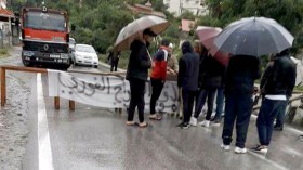 غلق أربعة محاور وطنية ببجاية