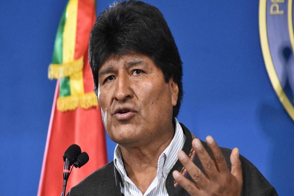 Morales annonce qu’un mandat d’arrêt a été émis contre lui