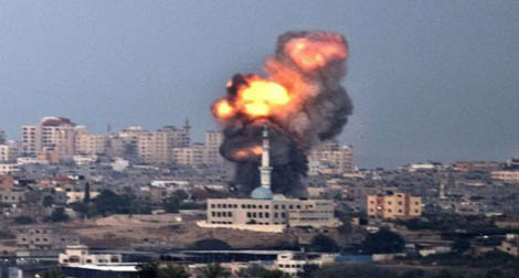 Nouveaux bombardements intensifs sur la ville de Ghaza