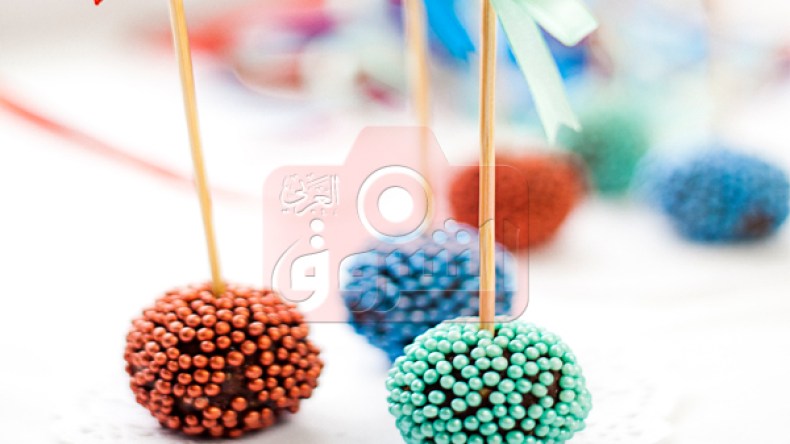 كريات الحلوى بشكولاطة الحليب