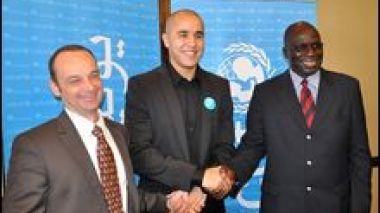 “I'm looking forward to meet the children,” says Madjid Bougherra