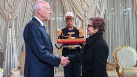 Le président tunisien Kais Saied rend hommage à la moudjahida Djamila Bouhired