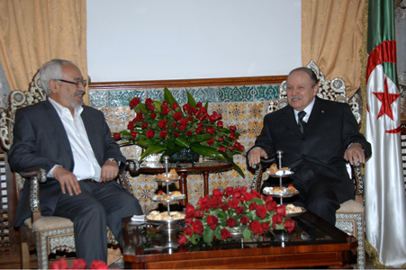 Ghannouchi reçu par Bouteflika et Ouyahia