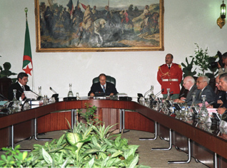 President Bouteflika urges government to speed up delivery of new social housing units and to regulate basic food prices