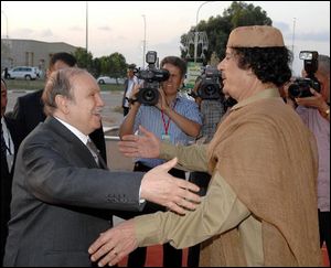 Arab League Summit and African-Arab Summit: President Bouteflika arrived in Sirt