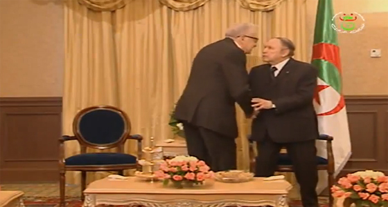 Bouteflika “stands up” to receive Ibrahimi