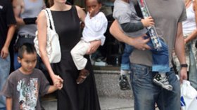 Angelina Jolie and Brad Pitt's twins spark $11m bidding war