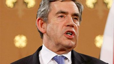 Brown approuve la Ligue Arabe sur le Proche-Orient