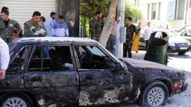 Syrie: deux obus s'abattent sur le centre de Damas