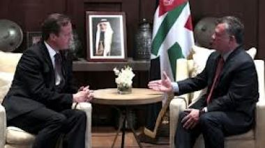 David Cameron visite un camp de réfugiés syriens en Jordanie