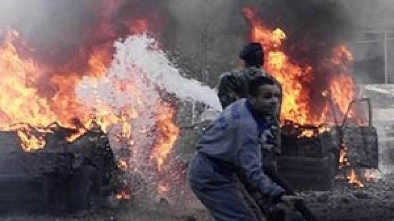 انفجار يهز لبنان  قبل توجه سليمان إلى دمشق