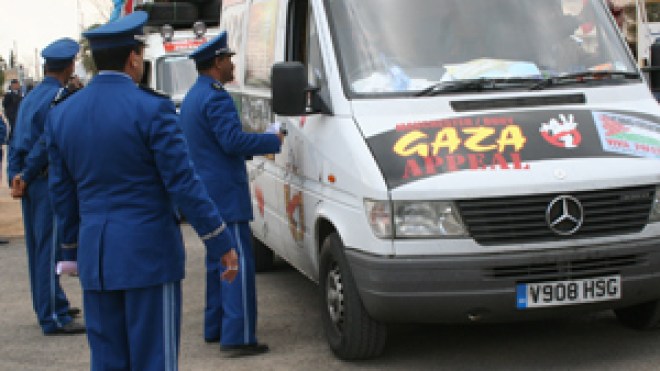 قافلة “غزة” تحت حماية خاصة الى غاية الحدود الشرقية