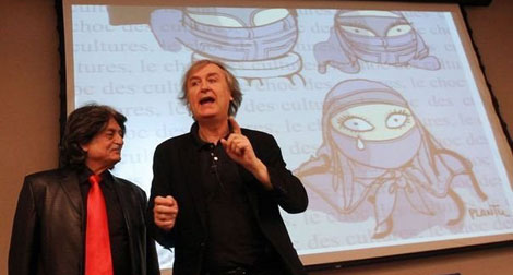 Exposition commune de caricaturistes algériens et français à Paris