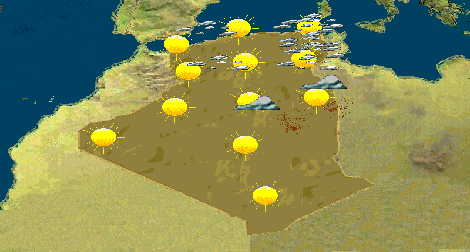 Météo: temps ensoleillé jusqu’à dimanche prochain dans les wilayas du Centre