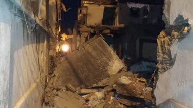 Effondrement d’une façade d’un vieil immeuble à la Casbah